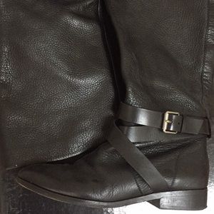 Dolce vita black leather riding boots